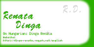 renata dinga business card