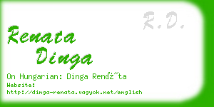 renata dinga business card